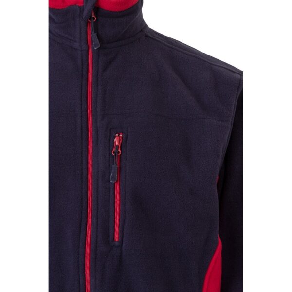 VL GERAS. Zweifarbige Fleecejacke (220g/m²) aus Polyester (100%)