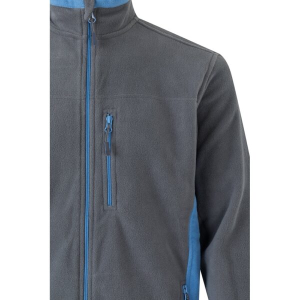 VL GERAS. Zweifarbige Fleecejacke (220g/m²) aus Polyester (100%)