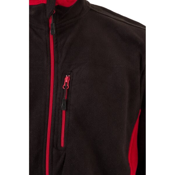 VL GERAS. Zweifarbige Fleecejacke (220g/m²) aus Polyester (100%)