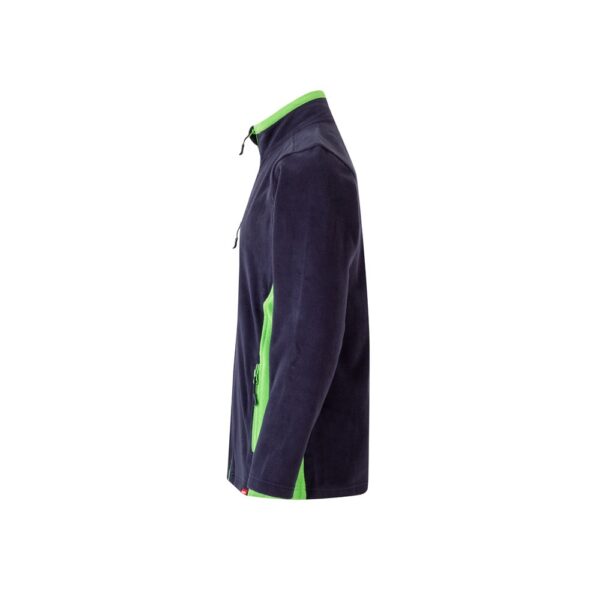 VL GERAS. Zweifarbige Fleecejacke (220g/m²) aus Polyester (100%)