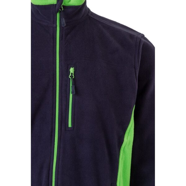 VL GERAS. Zweifarbige Fleecejacke (220g/m²) aus Polyester (100%)