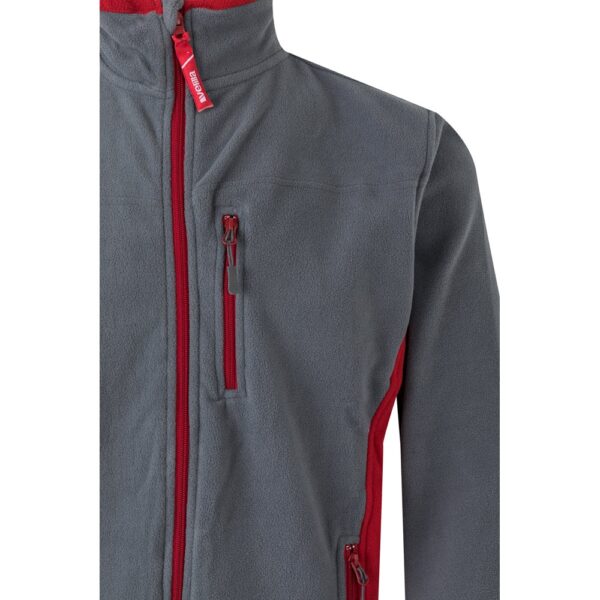 VL GERAS. Zweifarbige Fleecejacke (220g/m²) aus Polyester (100%)