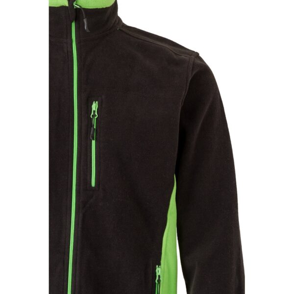 VL GERAS. Zweifarbige Fleecejacke (220g/m²) aus Polyester (100%)