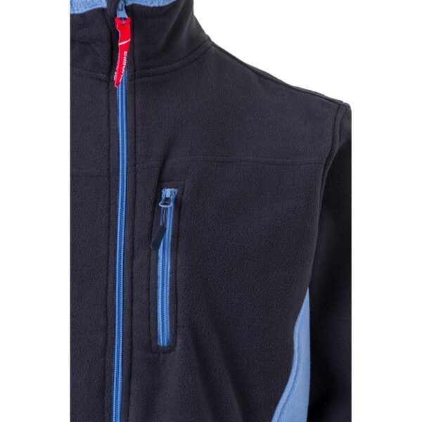 VL GERAS. Zweifarbige Fleecejacke (220g/m²) aus Polyester (100%)