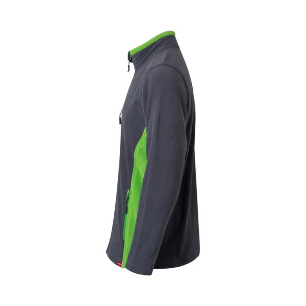 VL GERAS. Zweifarbige Fleecejacke (220g/m²) aus Polyester (100%)
