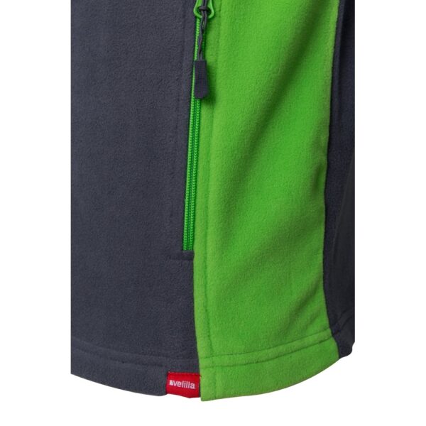VL GERAS. Zweifarbige Fleecejacke (220g/m²) aus Polyester (100%)