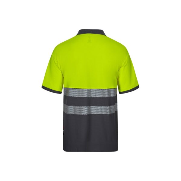 VL ACHELOUS. Zweifarbiges Piqué-Poloshirt (150g/m²) mit kurzen Ärmeln, aus Baumwolle (55%) und Polyester (45%)