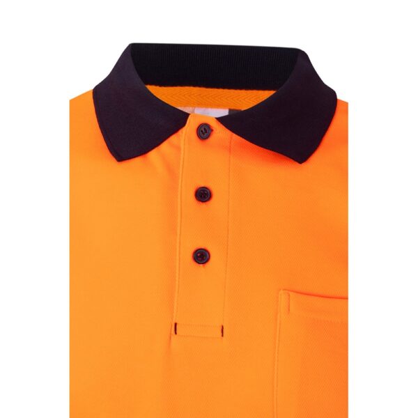 VL ACHELOUS. Zweifarbiges Piqué-Poloshirt (150g/m²) mit kurzen Ärmeln, aus Baumwolle (55%) und Polyester (45%)