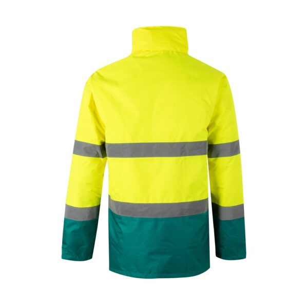VL THEMIS. Zweifarbiger Parka (190g/m²), aus Polyester (100%), mit PU-Beschichtung