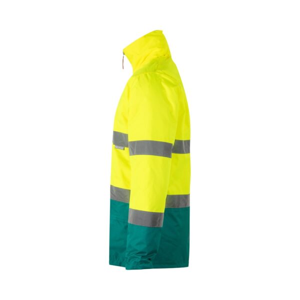 VL THEMIS. Zweifarbiger Parka (190g/m²), aus Polyester (100%), mit PU-Beschichtung