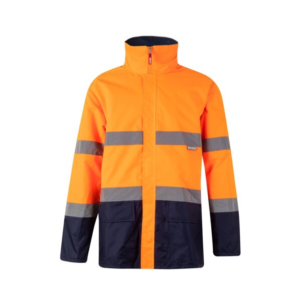 VL THEMIS. Zweifarbiger Parka (190g/m²), aus Polyester (100%), mit PU-Beschichtung - Marineblau, XL