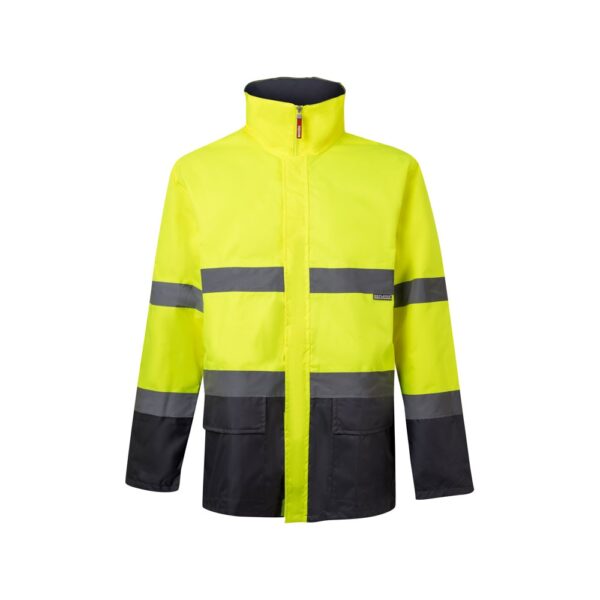 VL THEMIS LARGE. Zweifarbiger Parka (190g/m²), aus Polyester (100%), mit PU-Beschichtung - grau, 5XL