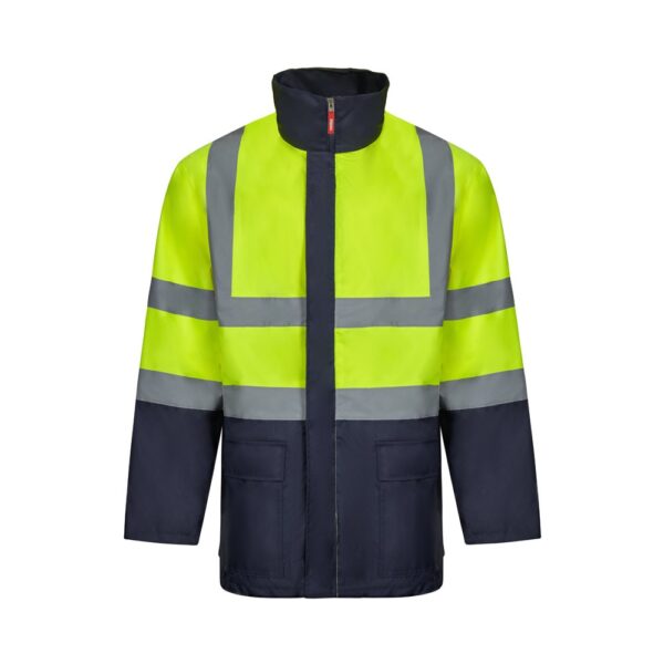 VL JUNO. Zweifarbiger 4-in-1-Parka (180 g/m²), aus Polyester (100%) mit PU-Beschichtung - Marineblau, XL