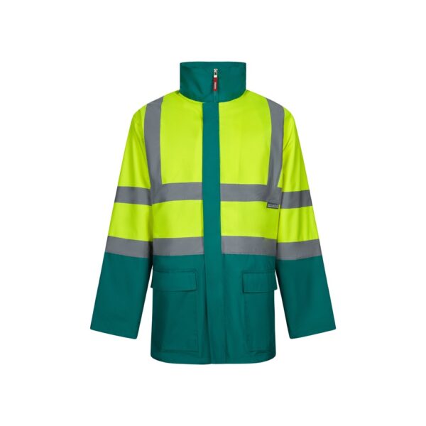 VL JUNO. Zweifarbiger 4-in-1-Parka (180 g/m²), aus Polyester (100%) mit PU-Beschichtung - grün, XL