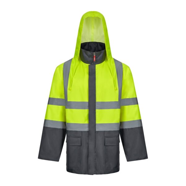 VL JUNO LARGE. Zweifarbiger 4-in-1-Parka (180 g/m²), aus Polyester (100%) mit PU-Beschichtung
