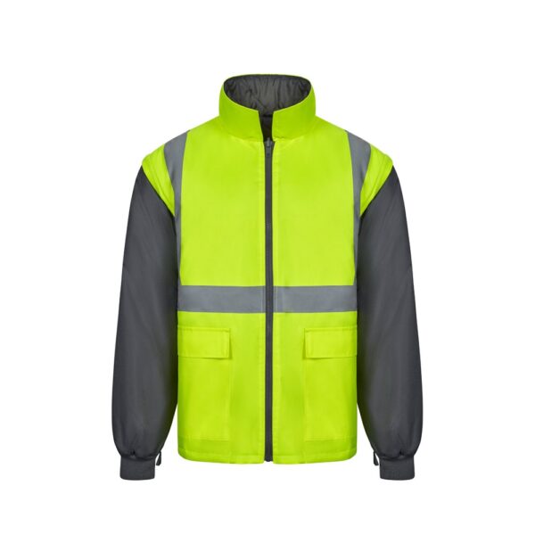VL JUNO LARGE. Zweifarbiger 4-in-1-Parka (180 g/m²), aus Polyester (100%) mit PU-Beschichtung