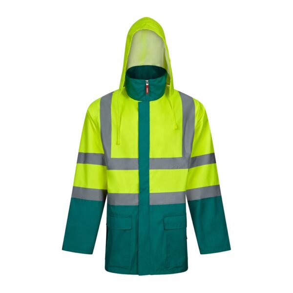 VL JUNO LARGE. Zweifarbiger 4-in-1-Parka (180 g/m²), aus Polyester (100%) mit PU-Beschichtung