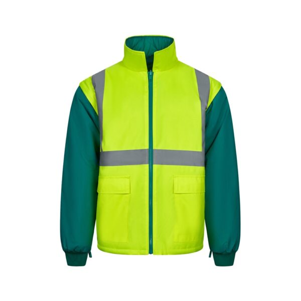 VL JUNO LARGE. Zweifarbiger 4-in-1-Parka (180 g/m²), aus Polyester (100%) mit PU-Beschichtung