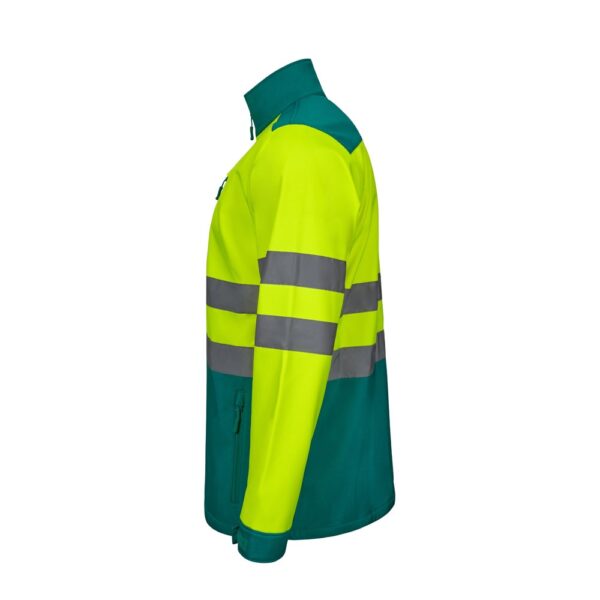 VL HESTIA. Zweifarbige Softshell-Jacke (280 g/m²) aus Polyester (96 %) und Elastan (4 %)