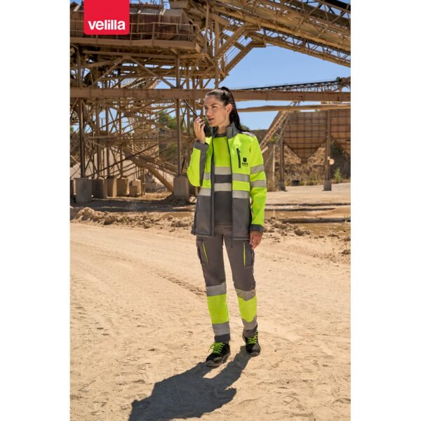 VL HESTIA. Zweifarbige Softshell-Jacke (280 g/m²) aus Polyester (96 %) und Elastan (4 %)