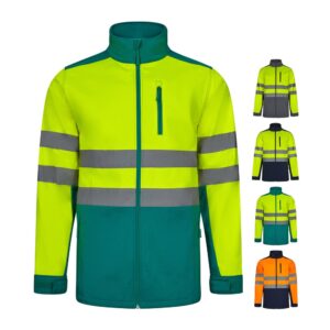 VL HESTIA. Zweifarbige Softshell-Jacke (280 g/m²) aus Polyester (96 %) und Elastan (4 %)