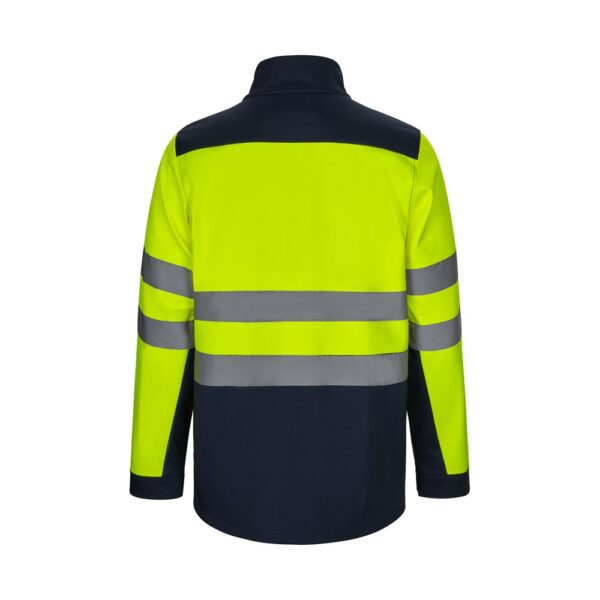 VL HESTIA LARGE. Zweifarbige Softshell-Jacke (280 g/m²), mit Fleece-Futter und TPU-Membran, aus Polyester (96 %) und Elasthan (4 %)