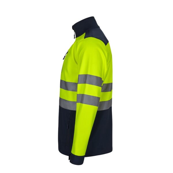 VL HESTIA LARGE. Zweifarbige Softshell-Jacke (280 g/m²), mit Fleece-Futter und TPU-Membran, aus Polyester (96 %) und Elasthan (4 %)