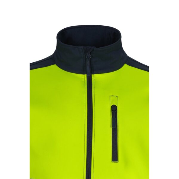 VL HESTIA LARGE. Zweifarbige Softshell-Jacke (280 g/m²), mit Fleece-Futter und TPU-Membran, aus Polyester (96 %) und Elasthan (4 %)