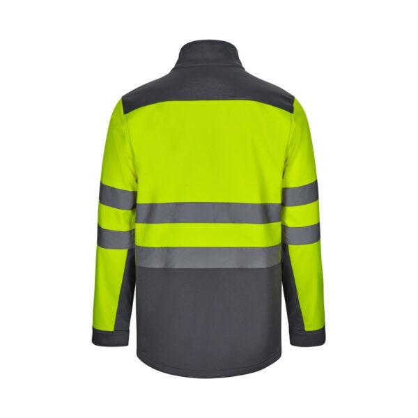 VL HESTIA LARGE. Zweifarbige Softshell-Jacke (280 g/m²), mit Fleece-Futter und TPU-Membran, aus Polyester (96 %) und Elasthan (4 %)