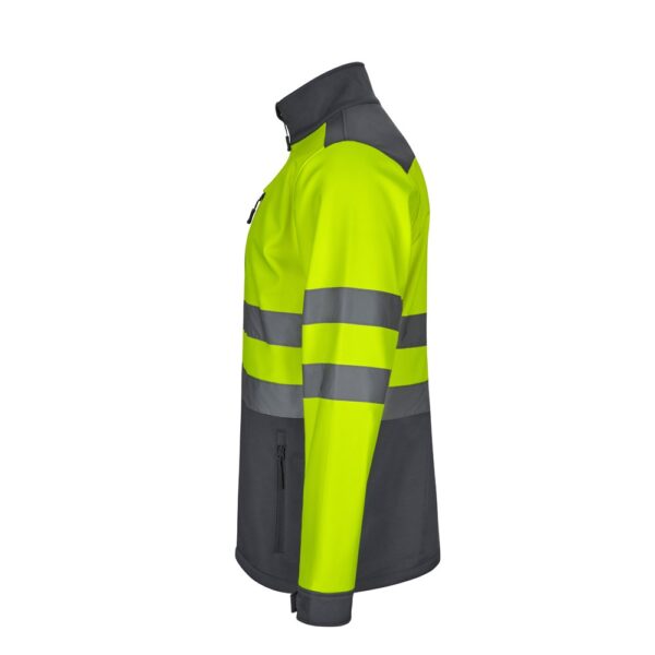 VL HESTIA LARGE. Zweifarbige Softshell-Jacke (280 g/m²), mit Fleece-Futter und TPU-Membran, aus Polyester (96 %) und Elasthan (4 %)