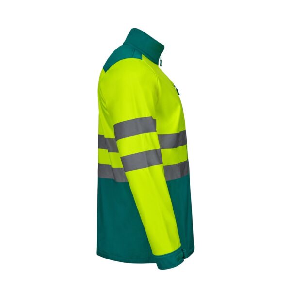 VL HESTIA LARGE. Zweifarbige Softshell-Jacke (280 g/m²), mit Fleece-Futter und TPU-Membran, aus Polyester (96 %) und Elasthan (4 %)
