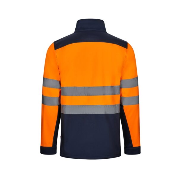VL HESTIA LARGE. Zweifarbige Softshell-Jacke (280 g/m²), mit Fleece-Futter und TPU-Membran, aus Polyester (96 %) und Elasthan (4 %)