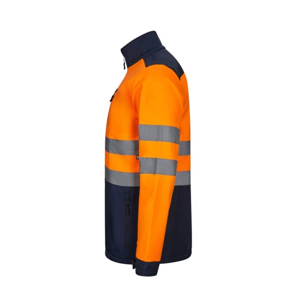 VL HESTIA LARGE. Zweifarbige Softshell-Jacke (280 g/m²), mit Fleece-Futter und TPU-Membran, aus Polyester (96 %) und Elasthan (4 %)