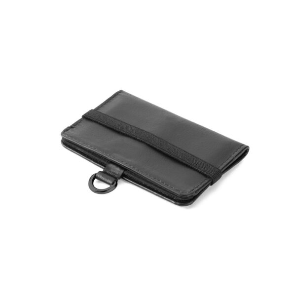 ORVYN. Geldbörse aus Leder mit RFID für 10 Kreditkarten - schwarz
