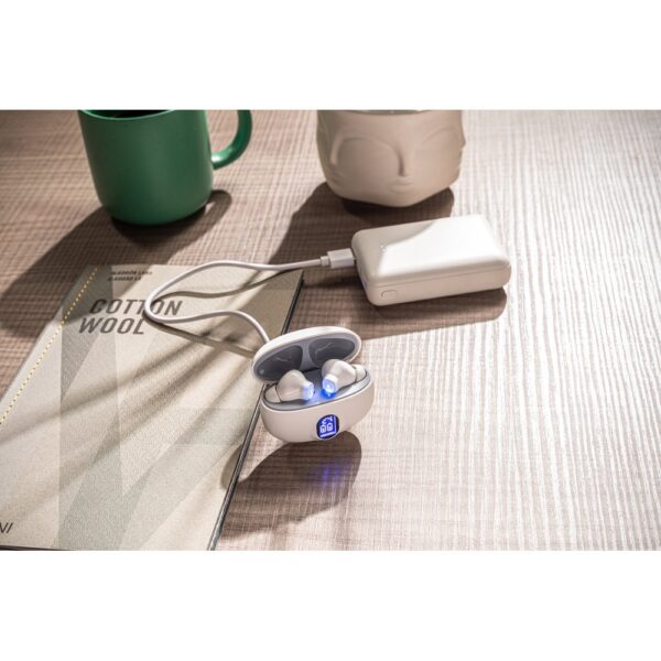 CAETANO. Wireless Earphones aus Recyceltes ABS (100% rABS) mit 4 Stunden Akkulaufzeit