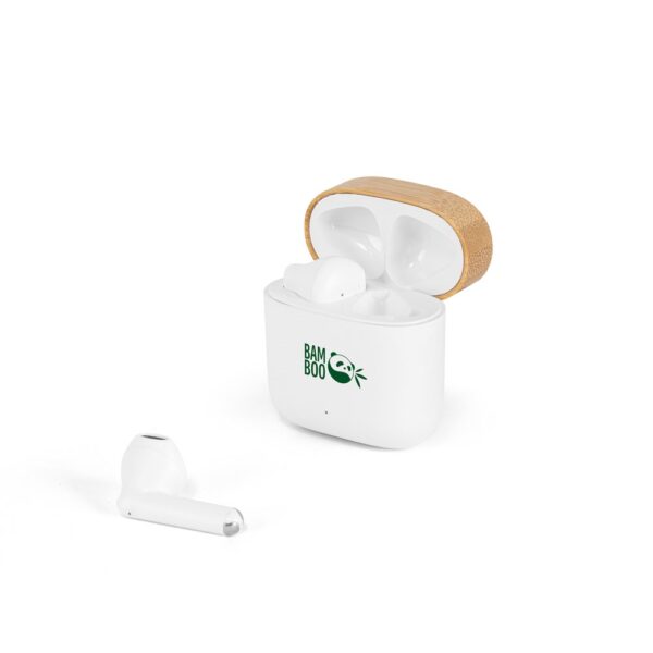 COBAIN. Kabellose Kopfhörer mit 5 Stunden Betriebsdauer aus recyceltem ABS (100 % rABS) und Bambus