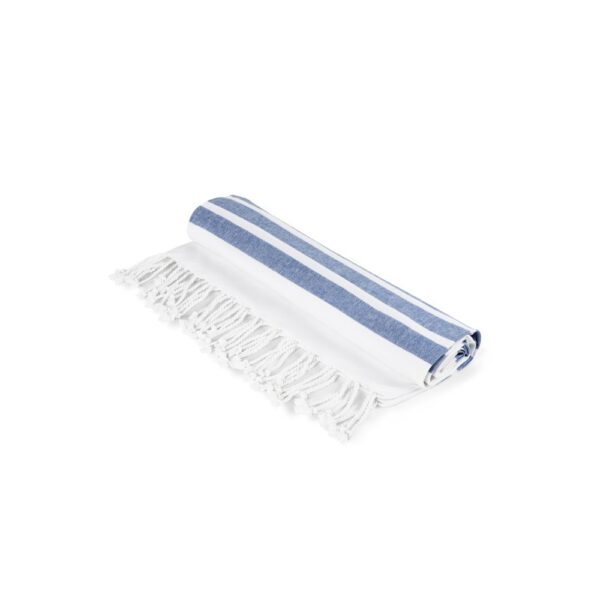 SARDENHA. Strandtuch aus Baumwolle (70% recycelt) und Polyester (30% recycelt) (180 g/m²) - dunkelblau