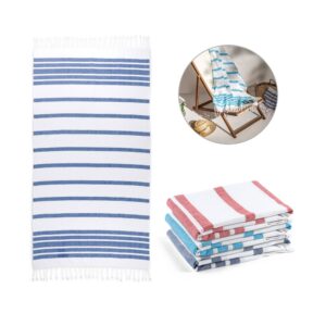 SARDENHA. Strandtuch aus Baumwolle (70% recycelt) und Polyester (30% recycelt) (180 g/m²)