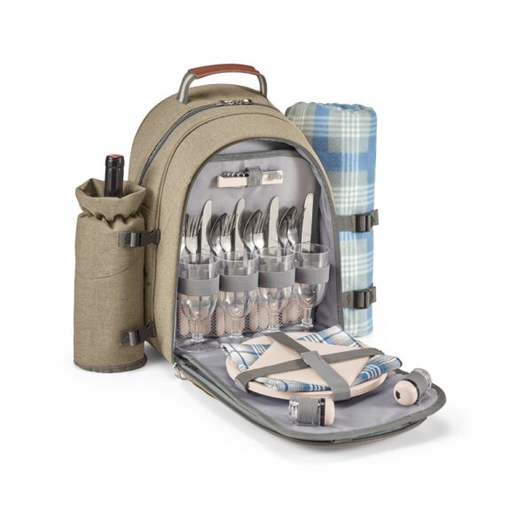 VILLA. Thermischer Picknick-Rucksack aus 600D, hochdichtem, recyceltem Polyester