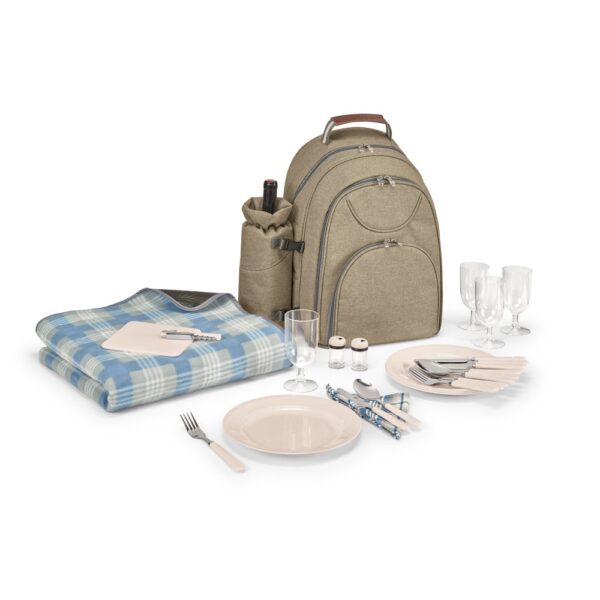 VILLA. Thermischer Picknick-Rucksack aus 600D, hochdichtem, recyceltem Polyester