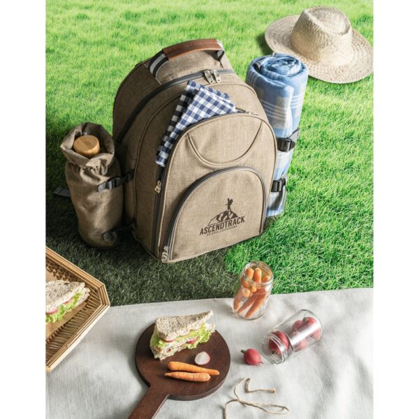 VILLA. Thermischer Picknick-Rucksack aus 600D, hochdichtem, recyceltem Polyester