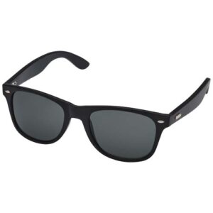 Arlo Bambus Sonnenbrille mit schwarzer Beschichtung - schwarz