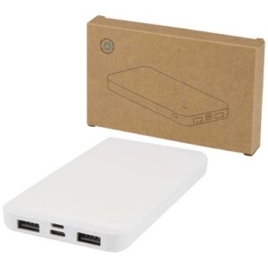 Intan 10 W 10.000 mAh Powerbank aus recyceltem Kunststoff - weiss